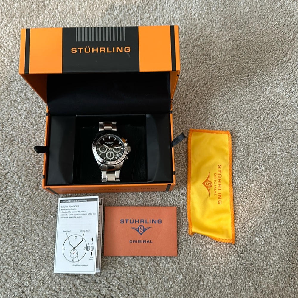 Sturhling original 42m stainless steel watchl